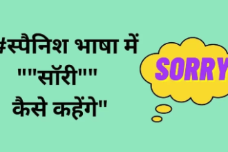 स्पैनिश भाषा में सॉरी