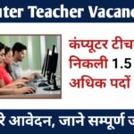 COMPUTER TEACHER VACANCY 2024
